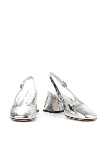 Le'BERDES Туфлі слінгбекі срібний з натуральна шкіра, україна — літо (360795539)