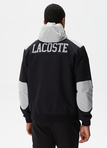 Черная демисезонная куртка Lacoste