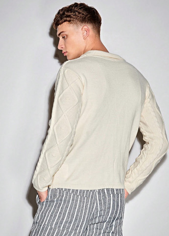 Молочный демисезонный кардиган SHEIN