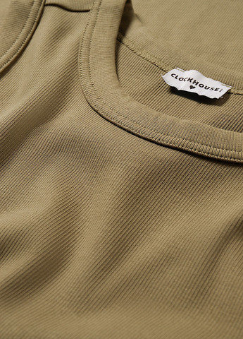 Оливкова (хакі) кежуал сукня сукня-майка C&A однотонна