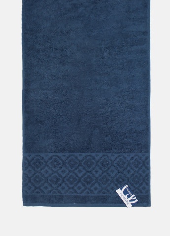 Bulgaria-Tex полотенце махровое lima, жаккардовое, с бордюром, деним, размер 70x140 cm синий производство - Болгария