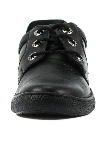Черные туфли со шнурками Mida