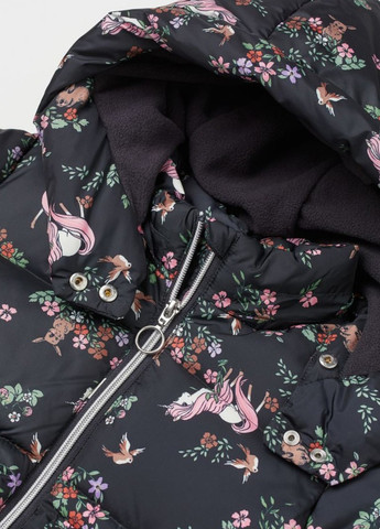 Чорна демісезонна куртка H&M