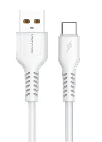 Кабель для заряджання та передачі даних Denmen D42V USB to Micro USB Білий 1 м No Brand (255189492)
