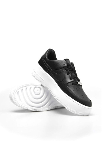 Черные демисезонные кроссовки Nike W AF1 SAGE LOW