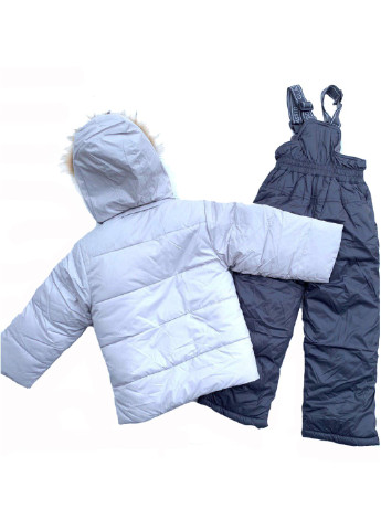 Бежевый зимний костюм (куртка, жилет, полукомбинезон) Ohccmith