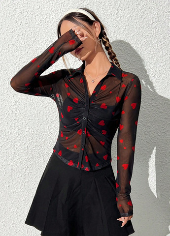 Чёрная блуза SHEIN