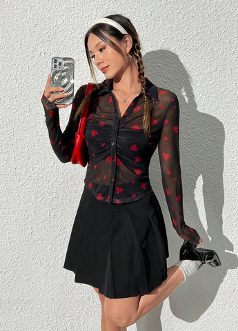 Чёрная блуза SHEIN