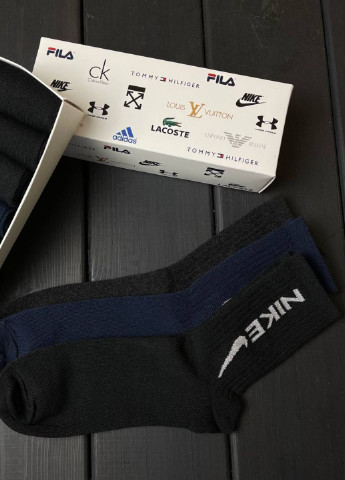 Набір чоловічих шкарпеток No Brand логотипи комбіновані ділові