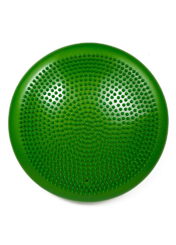 Балансировочная массажная подушка темно-зеленая с насосом (сенсомоторный массажный балансировочный диск для баланса и массажа) EasyFit (241214839)