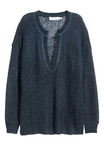 Темно-синий демисезонный пуловер пуловер H&M