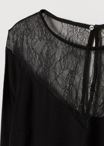 Черная демисезонная блуза демисезон H&M