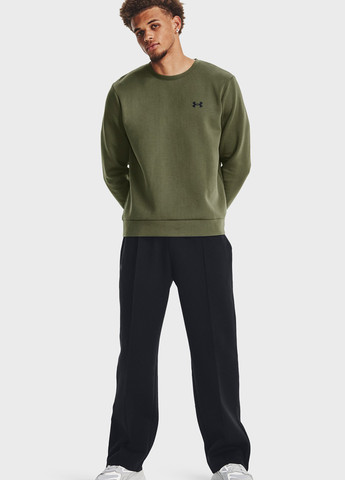 Хаки свитшот Under Armour логотип без декора (263207366)