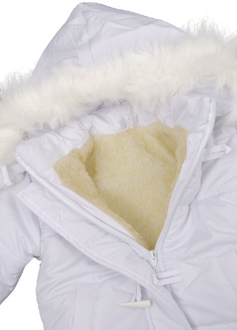 Белая зимняя куртка Vestes