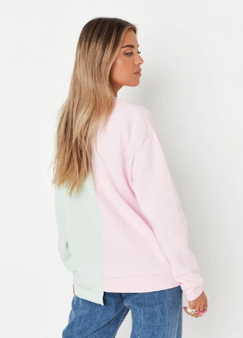 Комбинированный свитшот Missguided надпись без декора (260378037)