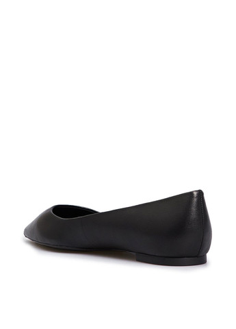 Жіночі балетки Tommy Hilfiger | чорні однотонні логотип натуральна шкіра (307149448)
