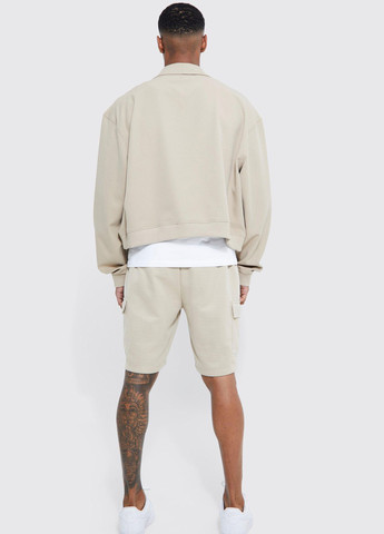 Светло-бежевая демисезонная куртка Boohoo