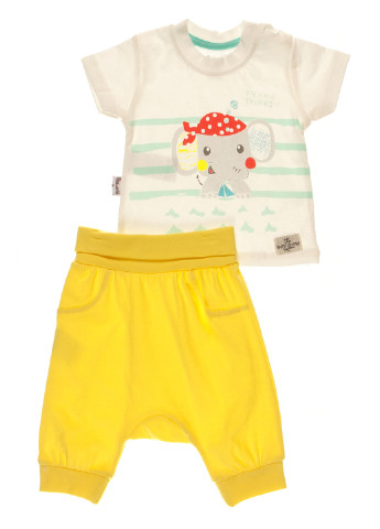 Жовтий літній комплект (футболка, штани) Miniworld