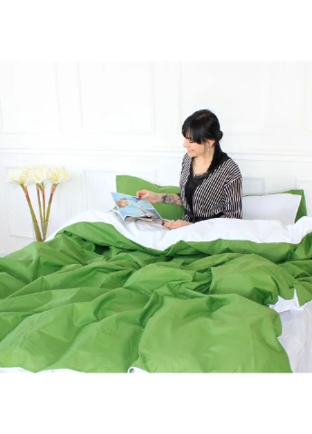 Постельное белье Ranforce Elite Green Diego 200х220 Евро (2200004679631) Mirson (254074380)