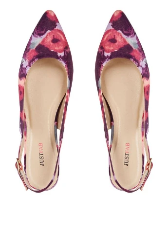 Бордовые босоножки JustFab с ремешком