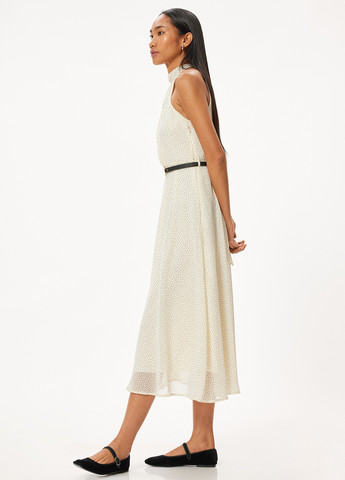 Бежева кежуал сукня а-силует KOTON в горошок