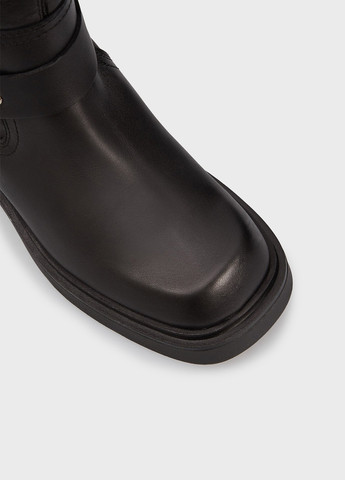 Зимние сапоги чопперы Bronx с заклепками, с пряжкой