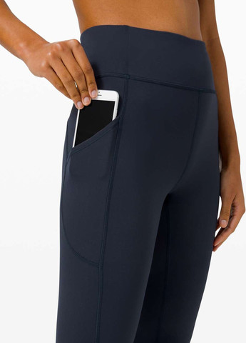 Темно-синие демисезонные леггинсы Lululemon Athletica