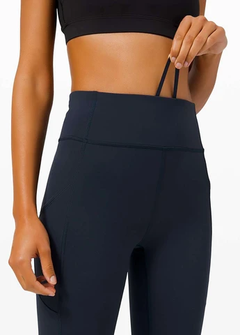 Темно-синие демисезонные леггинсы Lululemon Athletica