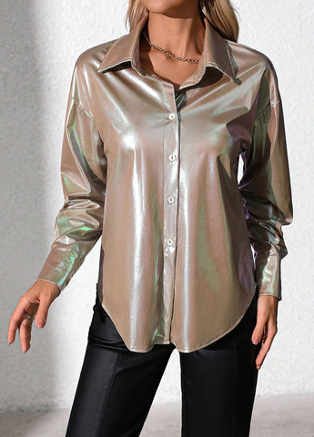 Лиловая блуза SHEIN