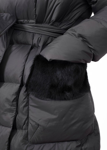 Графітовий зимній Пуховик Basconi