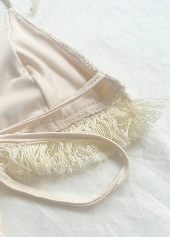 Светло-бежевый летний комплект (топ, брюки) SHEIN