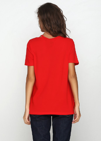 Яскраво-червона літня футболка Street One