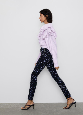 Штани демісезон,чорний в візерунки, Zara (244286826)