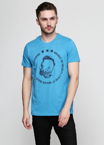 Синяя футболка Яavin