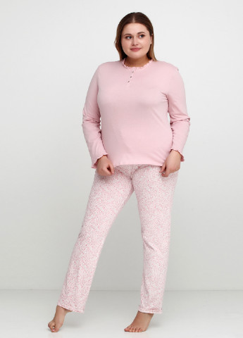 Розовая всесезон пижама (лонгслив, брюки) Women'secret