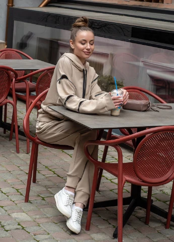 Худі oversize "SNAKE" бежеве InRed (248407717)