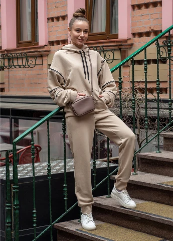 Худі oversize "SNAKE" бежеве InRed (248407717)