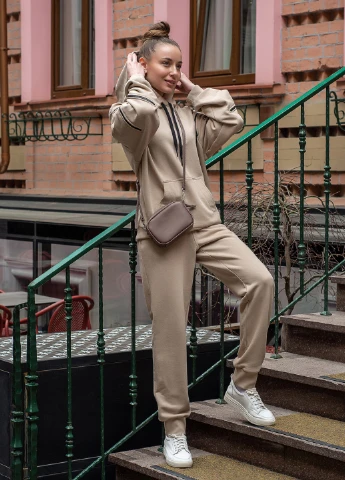 Худі oversize "SNAKE" бежеве InRed (248407717)