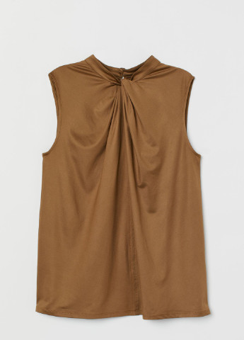 Темно-коричневая летняя блуза H&M
