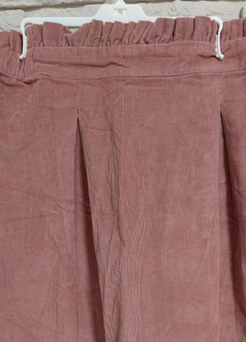 Розовая однотонная юбка ZY