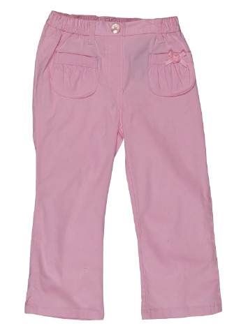 Светло-розовые кэжуал демисезонные прямые брюки Mayoral