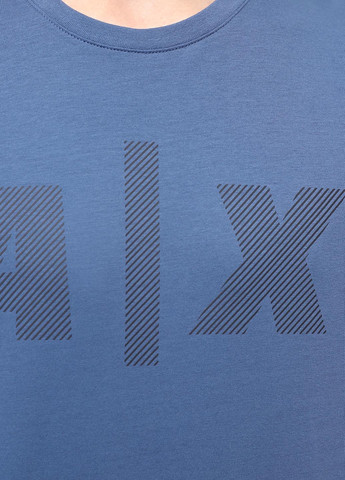 Синяя футболка Armani Exchange