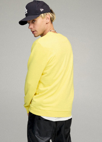 Желтый свитшот мужской basic /no flis/ YAPPI (252385803)