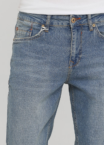 Голубые демисезонные прямые джинсы 067 JACK Colin's