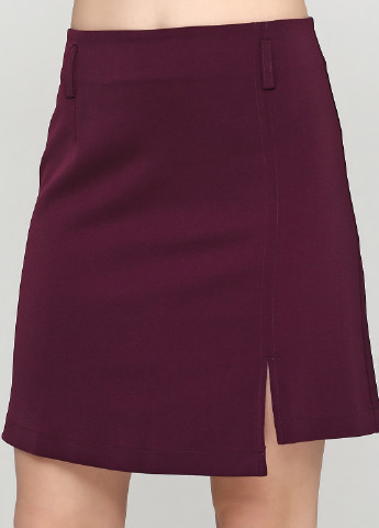 Фиолетовая кэжуал однотонная юбка Charme de Paris мини