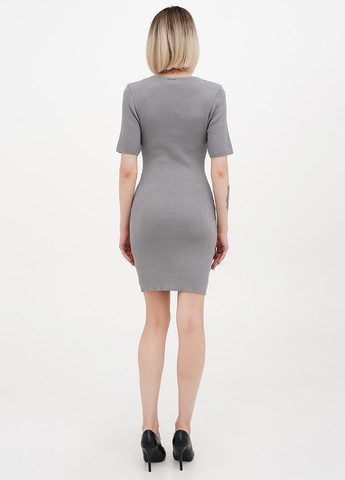 Сіра кежуал сукня силуетна H&M однотонна