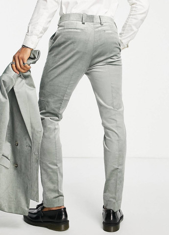 Светло-серые кэжуал, классические демисезонные классические брюки Topman