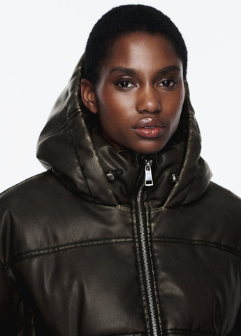 Темно-коричнева демісезонна куртка Zara