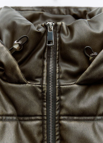 Темно-коричнева демісезонна куртка Zara