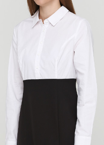 Чорно-білий ділова сукня сорочка Heine однотонна